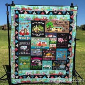 Camping Kinda Girl Quilt Blanket Yct8  Quilt